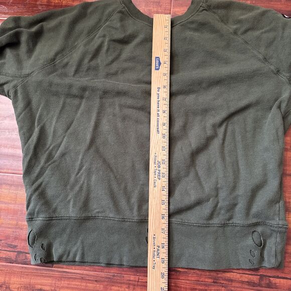 Zadig Voltaire Paris Womens Sweatshirt Top Large Embroidered Skeleton Distressed - Picture 15 of 16